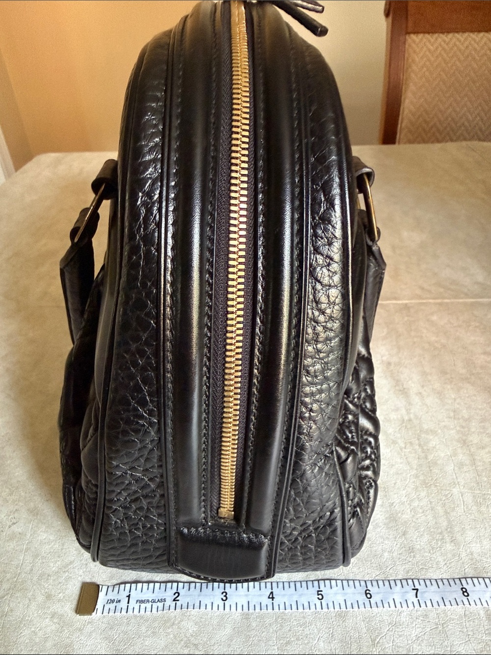 Louis Vuitton Black Quilted Monogram Top Handle Satchel - Picture 11 of 14